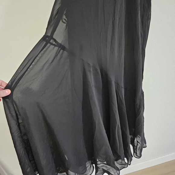 VTG Whimsigoth Babydoll Floral Embroidered Slip Dress Asymmetrical Fairy 12 - Picture 3 of 8